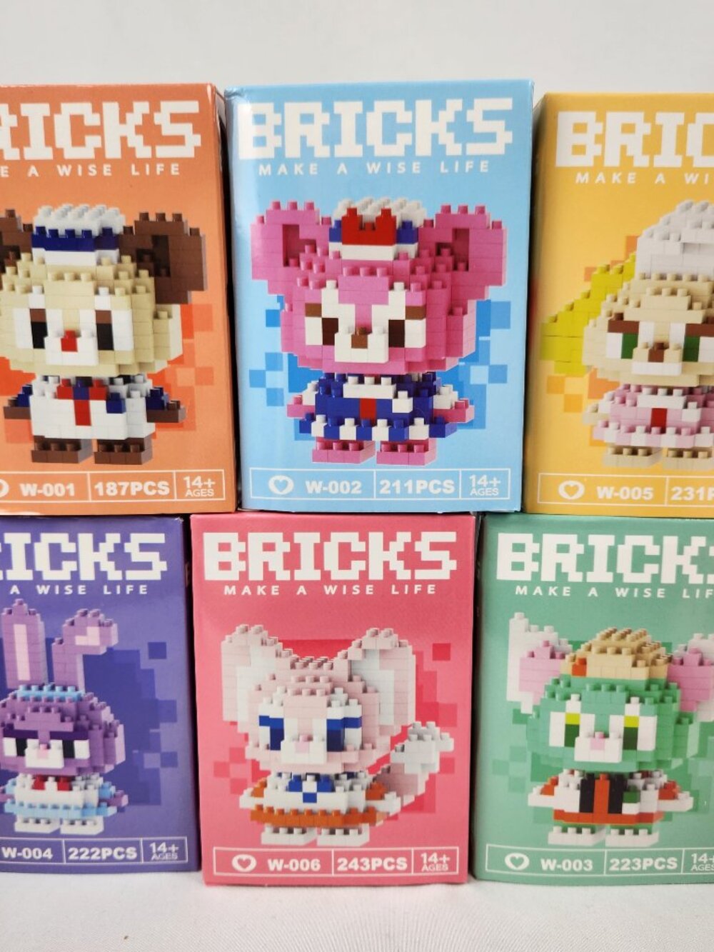 Bricks Micro Building Blocks - Duffy Bear and Friends‎ (set of 6)